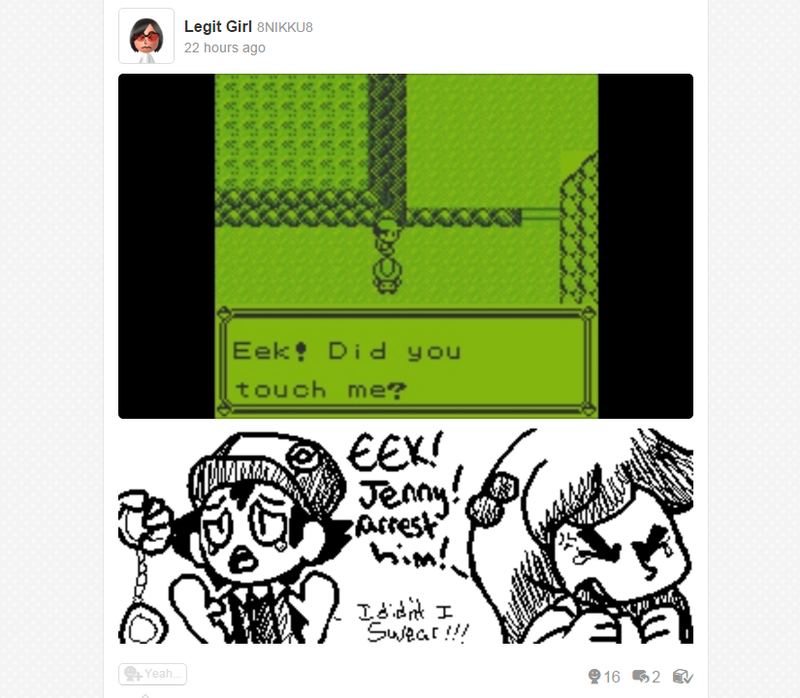 Illustration for article titled Pokémon Red, Blue and Yellow's Miiverse Is Amazing